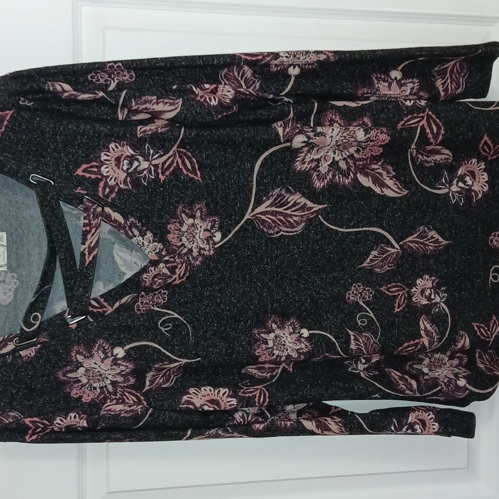 Maurice Floral Black and Pink Women's Top